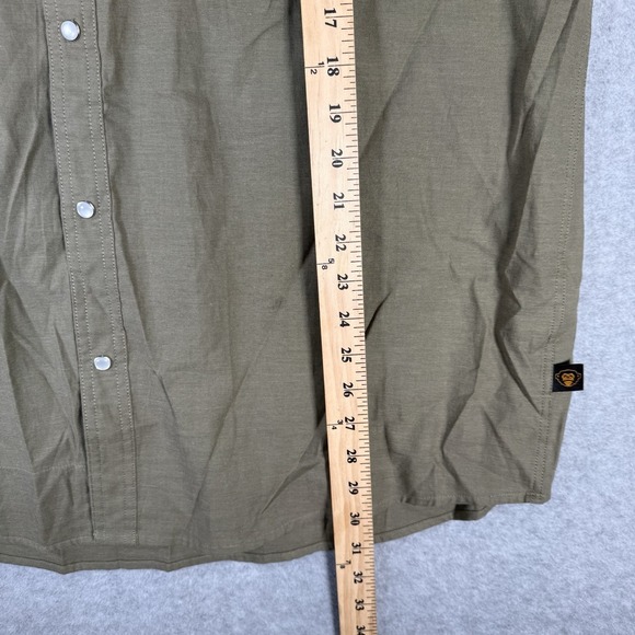 Howler Brothers Gaucho Snapshirt Mens XL Green Caracara Bird Western Snap NWOT - Picture 8 of 11